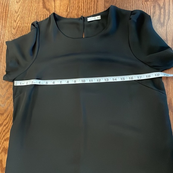 SOPRANO casual short sleeve black dress / crew neck mini size Large boxy - Picture 6 of 8